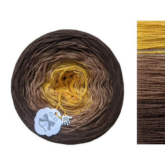 Salter Carmel - C/A018 - Gradient Cake Yarn, Ombre Yarn Cake