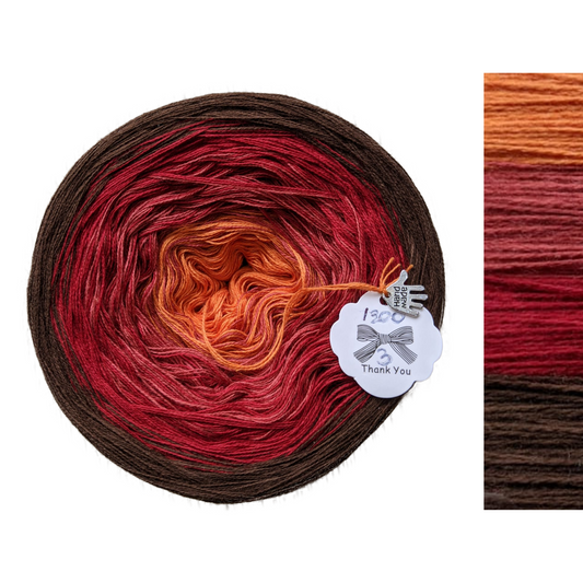 Halloween Red - C/A021 - Gradient Cake Yarn, Ombre Yarn Cake