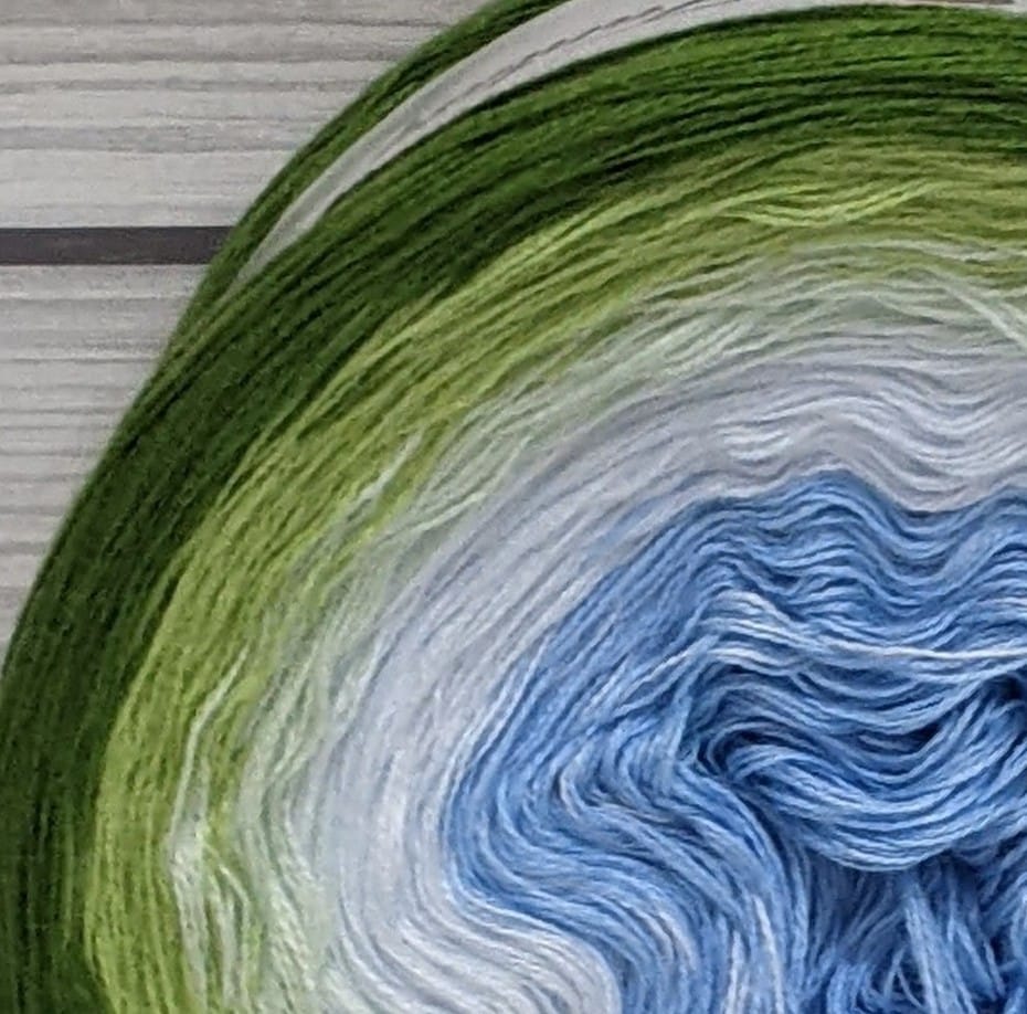 Pine Forest - C/A101 - Gradient Cake Yarn, Ombre Yarn Cake
