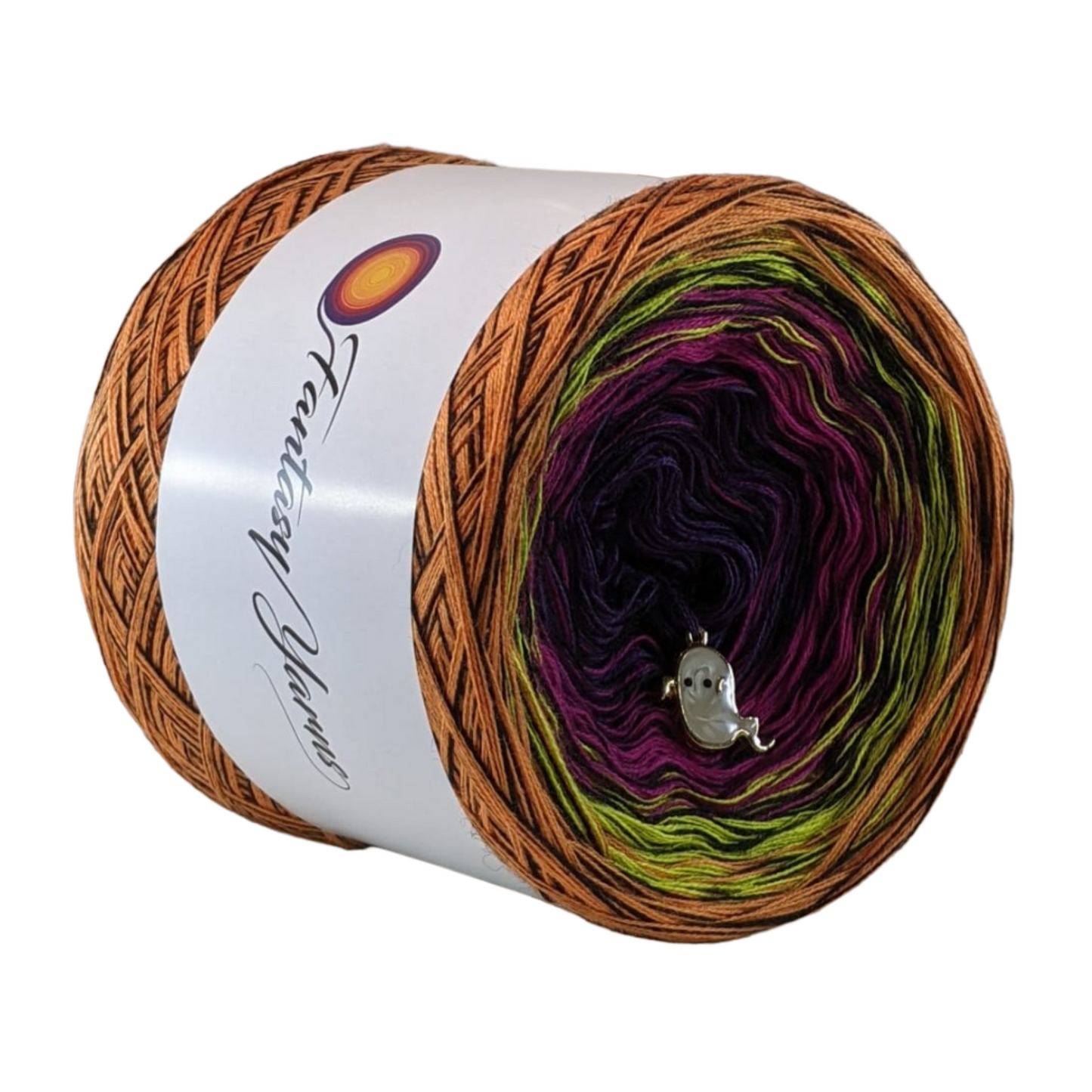 Dark Ombre - MD01 - Cotton/Acrylic Gradient Yarn Cake with Dark Thread