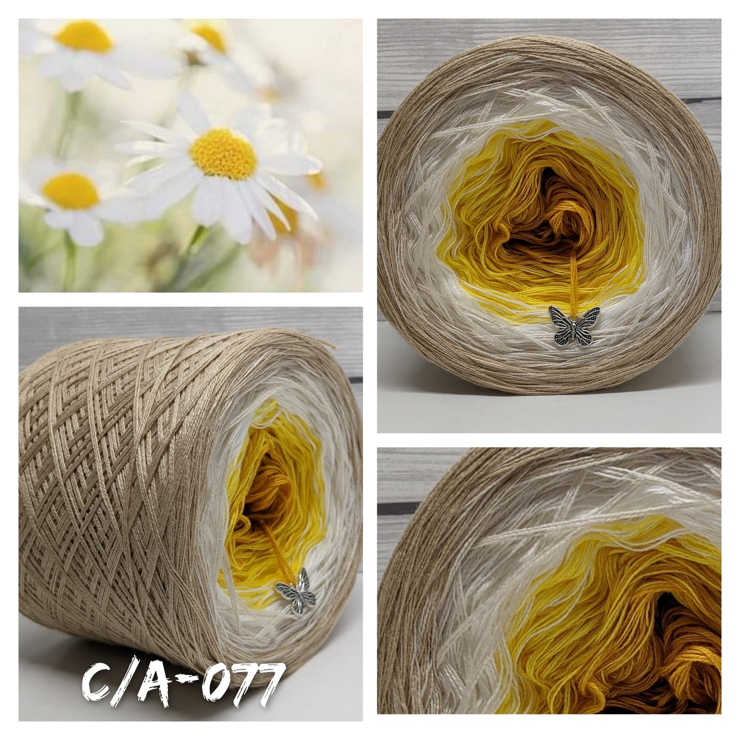 Daisy - C/A077 - Gradient Cake Yarn, Ombre Yarn Cake