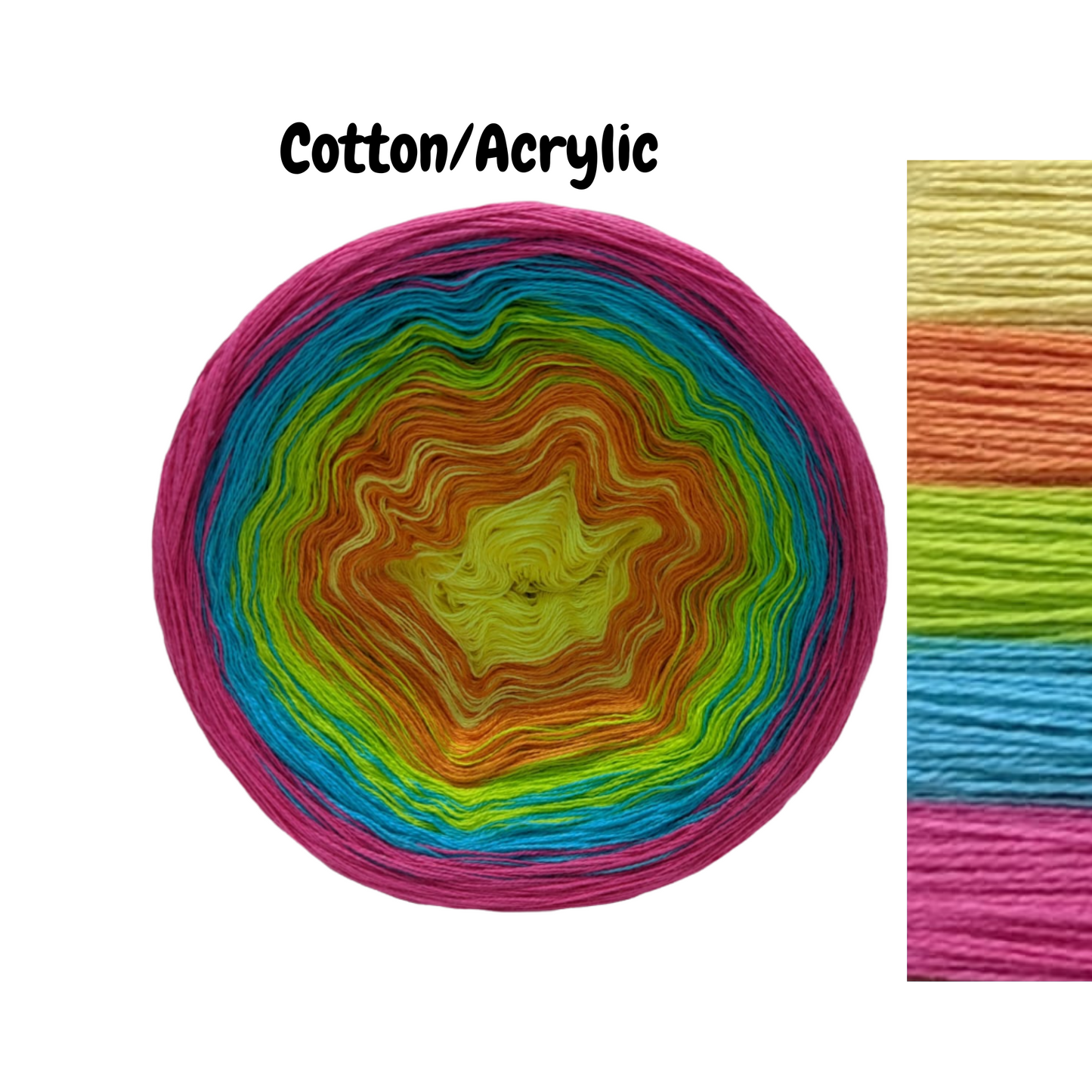 Unicorn - C/A078 - Gradient Cake Yarn, Ombre Yarn Cake