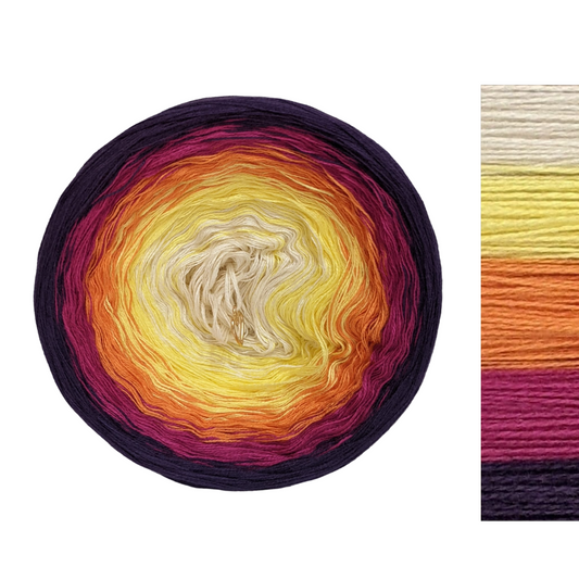 C/A107 - Gradient Cake Yarn, Ombre Yarn Cake