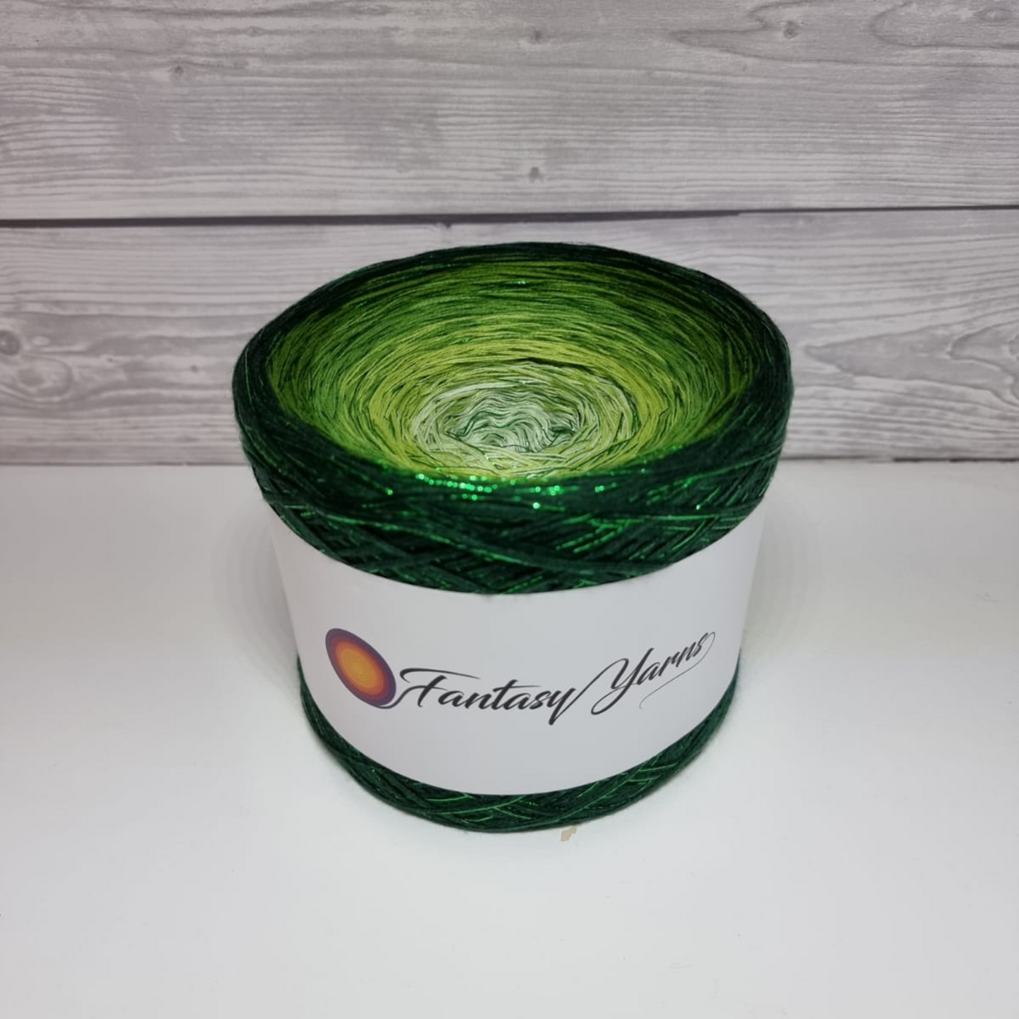 GLAM 002 - Cotton/Acrylic + Lurex - Gradient Yarn Cake