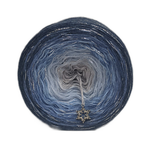 GLAM 005 - Cotton/Acrylic + Lurex - Gradient Yarn Cake