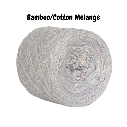 Bamboo/Cotton Yarn - MELANGE-03 - Four High-Quality Threads Assembled to Create Melange Effect