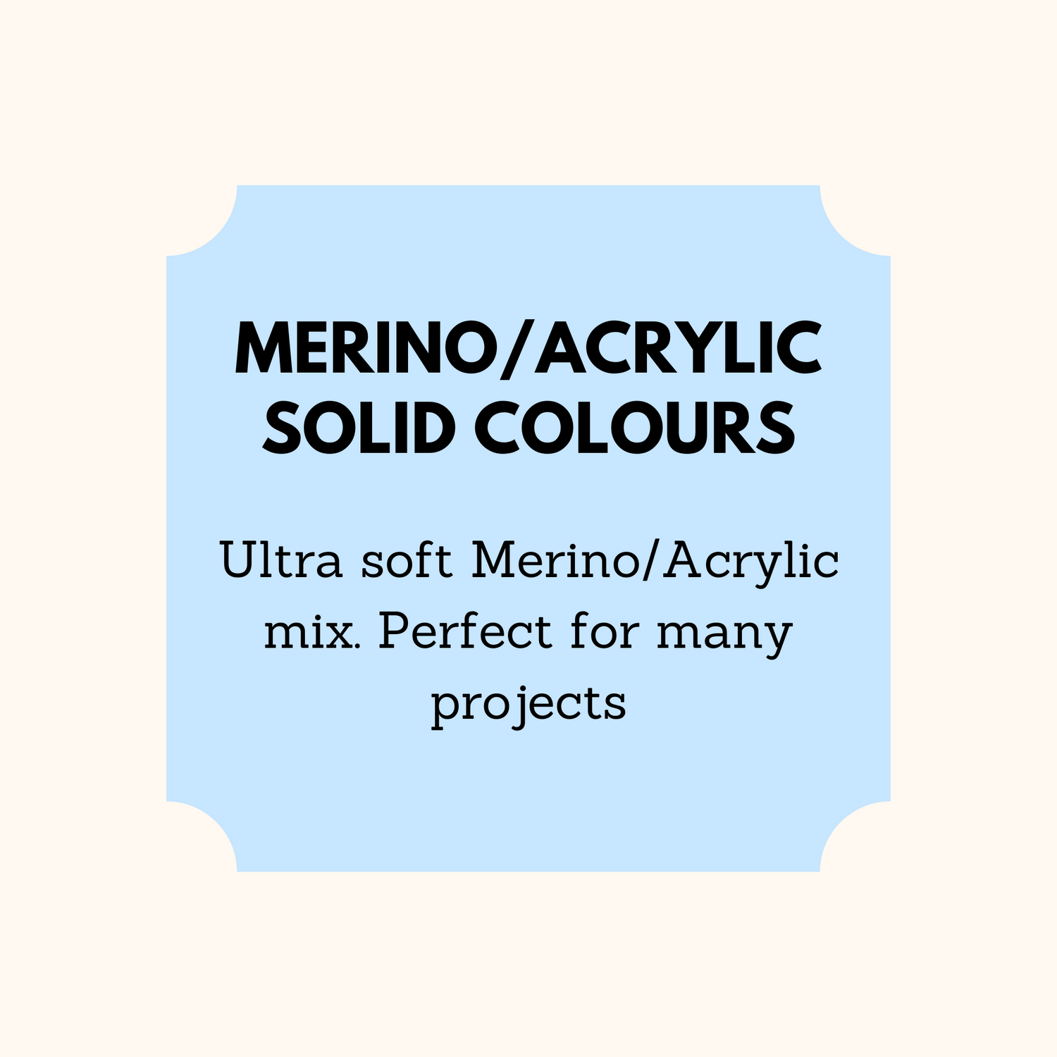 Merino/Acrylic Solid Colours