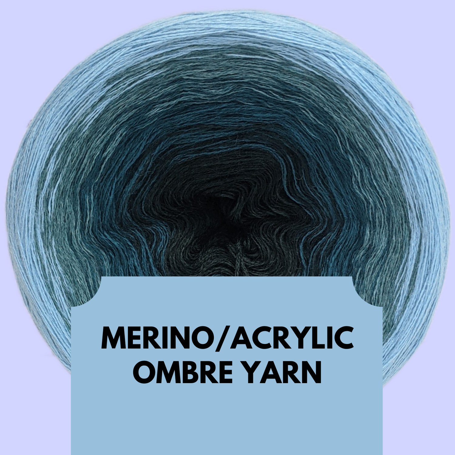 Merino/Acrylic Ombre Yarn Cake