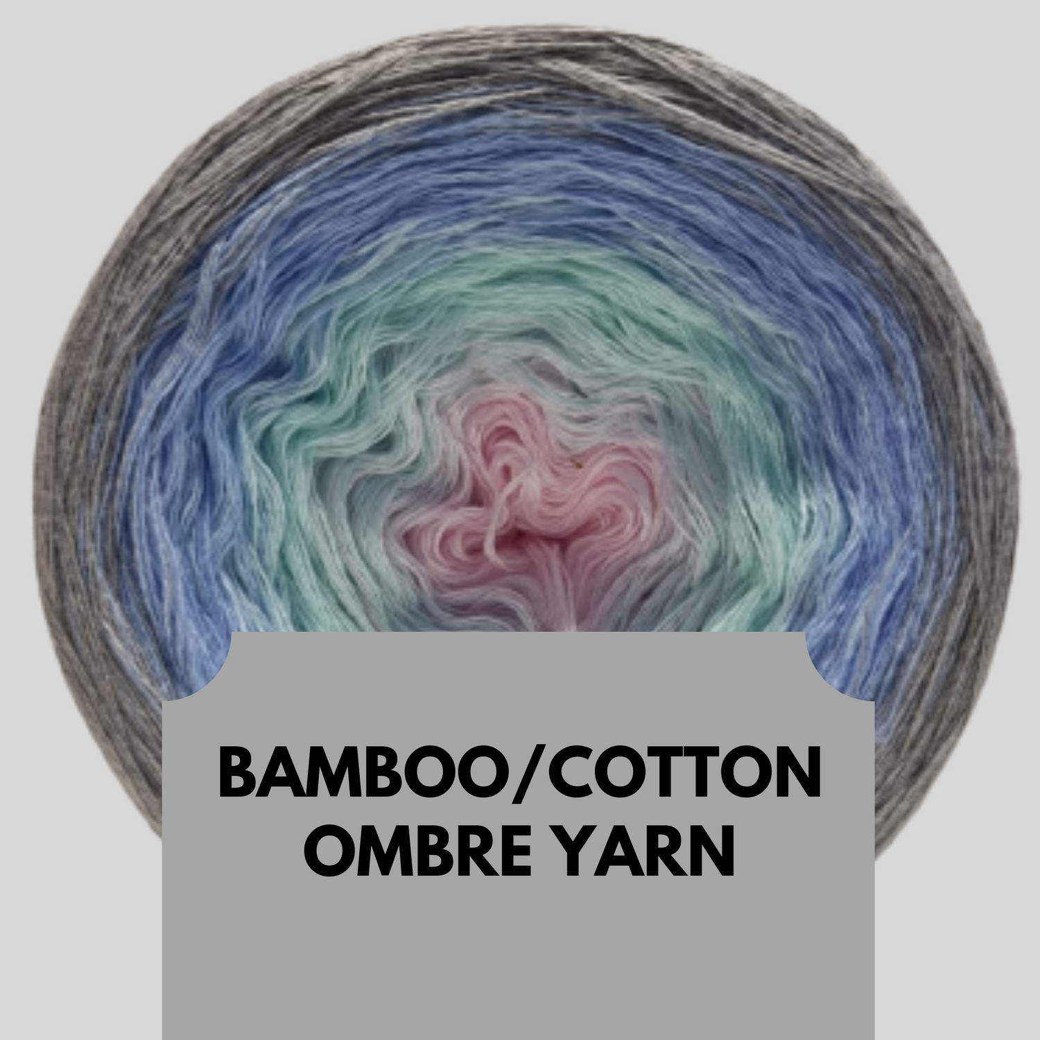 Bamboo/Cotton Ombre Yarn Cakes