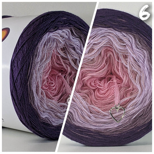 PROMO - 500m - 3PLY - Gradient Cake Yarn, Ombre Yarn Cake