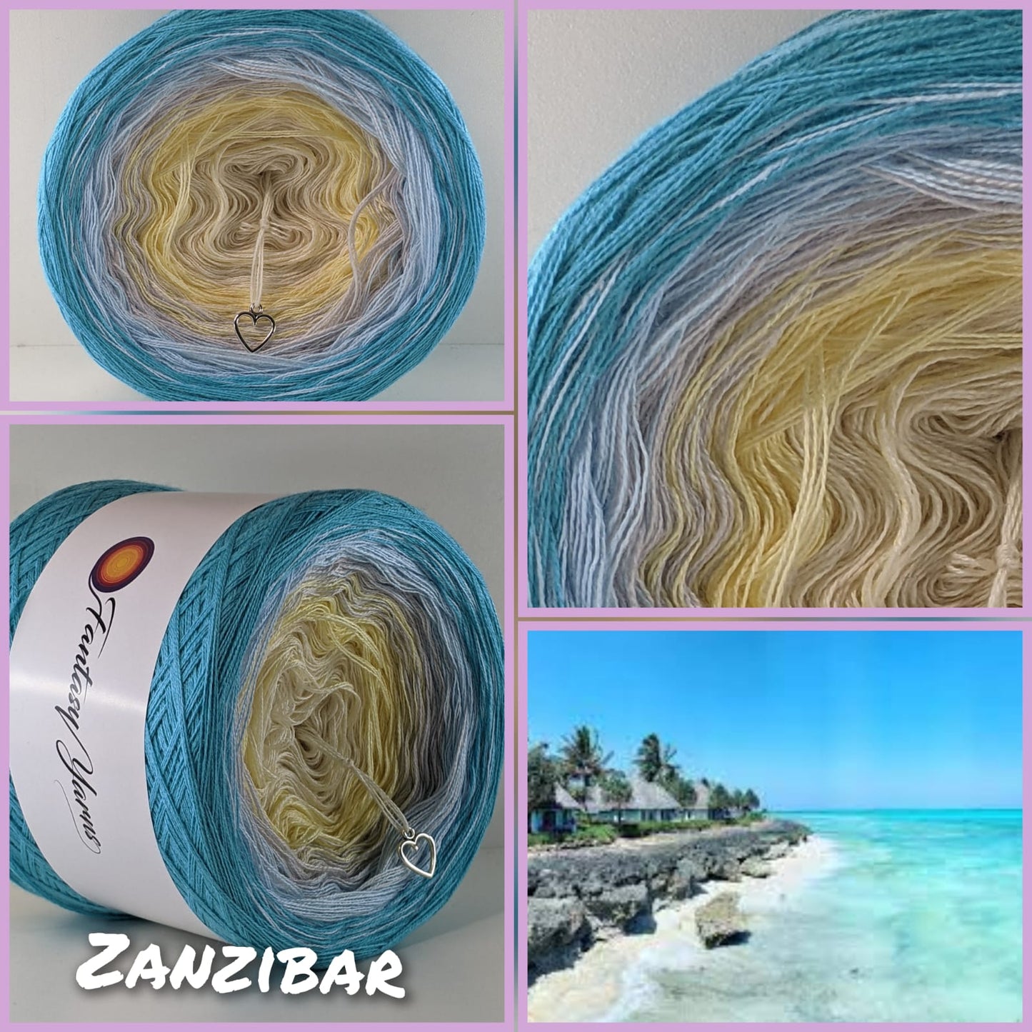 Zanzibar- Summer Collection - Gradient Cake Yarn, Ombre Yarn Cake