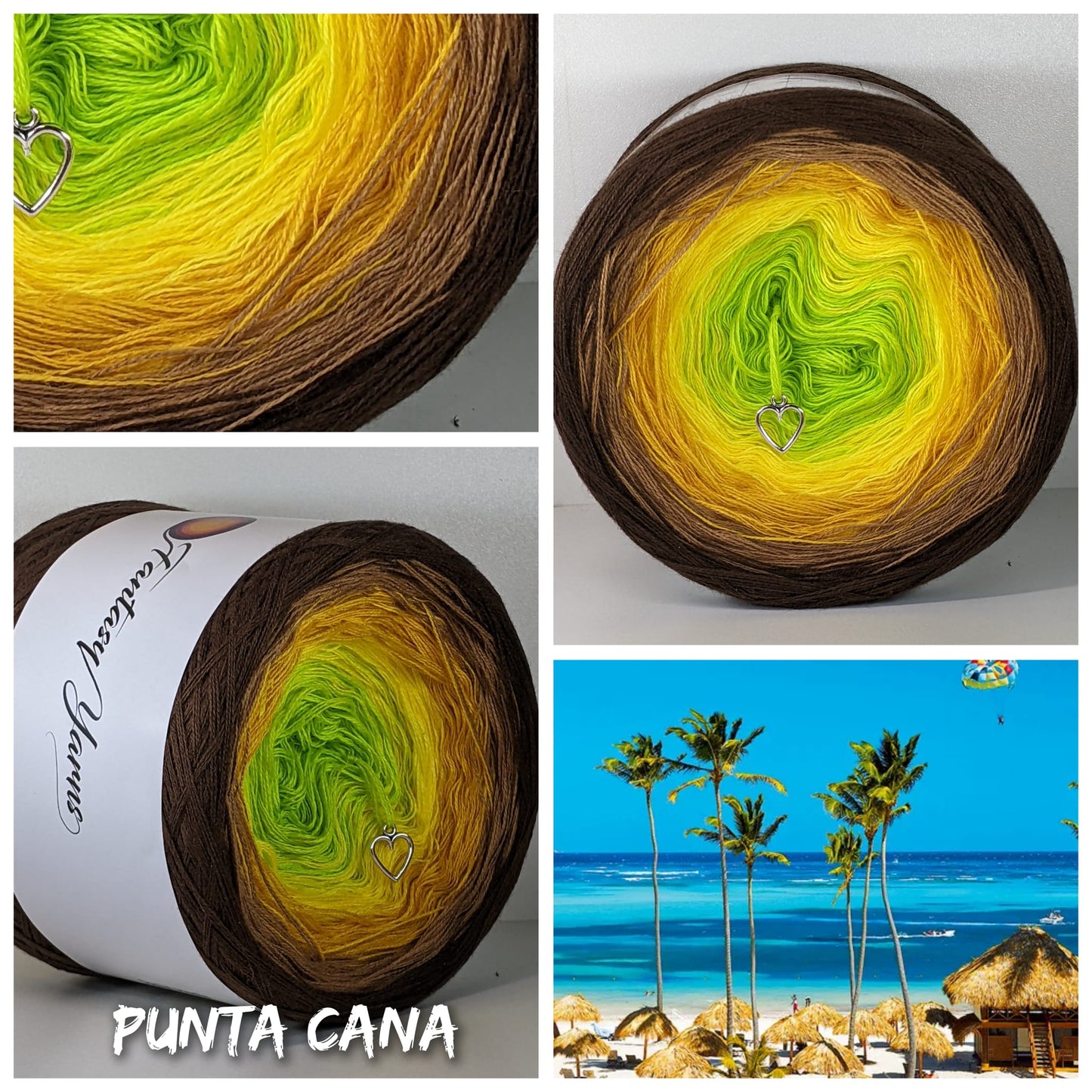 Punta Cana- Summer Collection - Gradient Cake Yarn, Ombre Yarn Cake