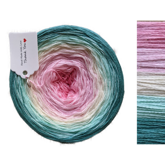 Pink Rose - C/A029 - Gradient Cake Yarn, Ombre Yarn Cake