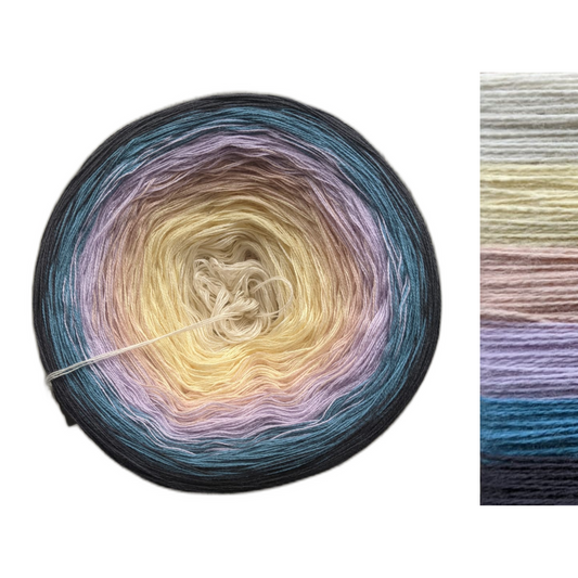 Water Lily - C/A038 - Gradient Cake Yarn, Ombre Yarn Cake