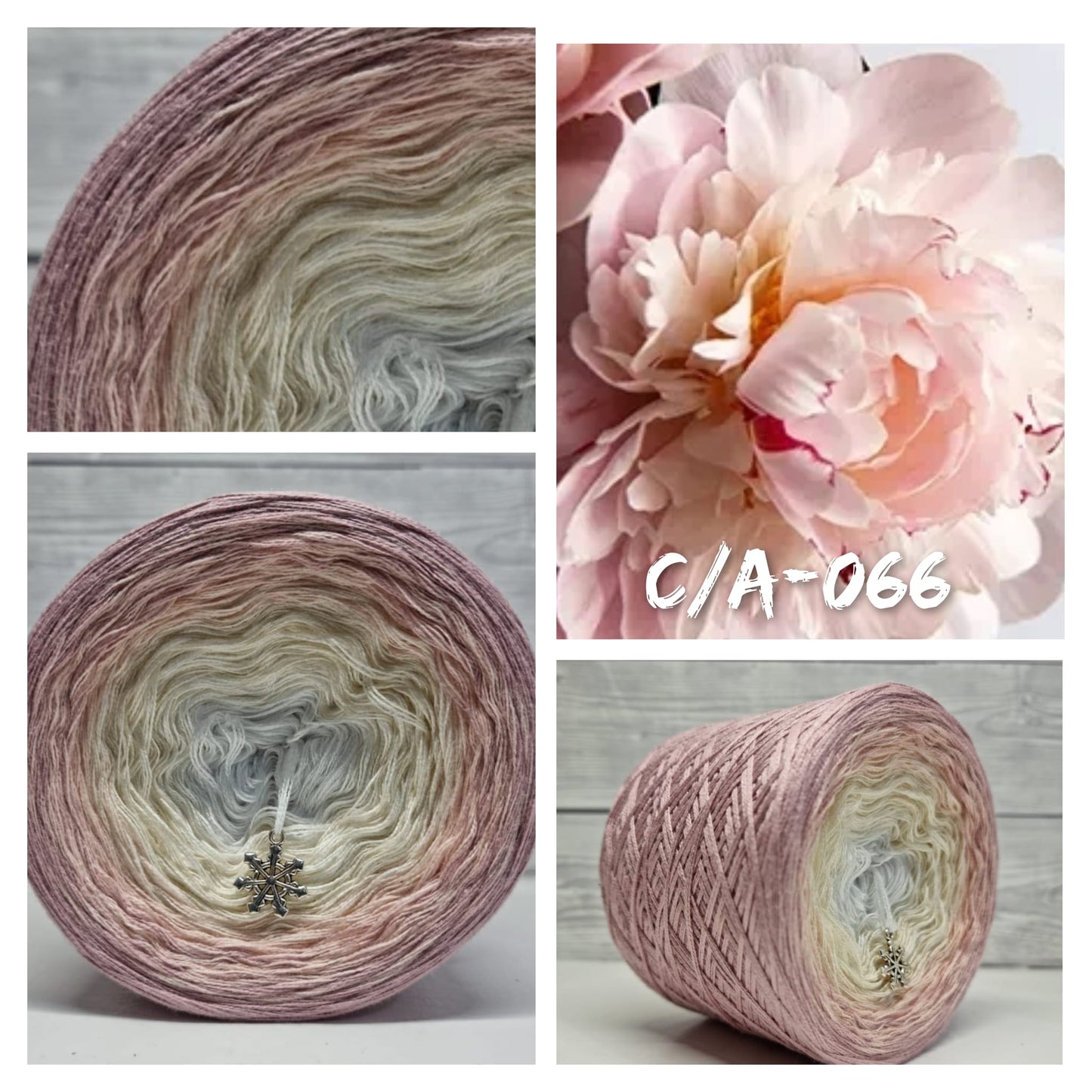 Pastel Peony - C/A066 - Gradient Cake Yarn, Ombre Yarn Cake