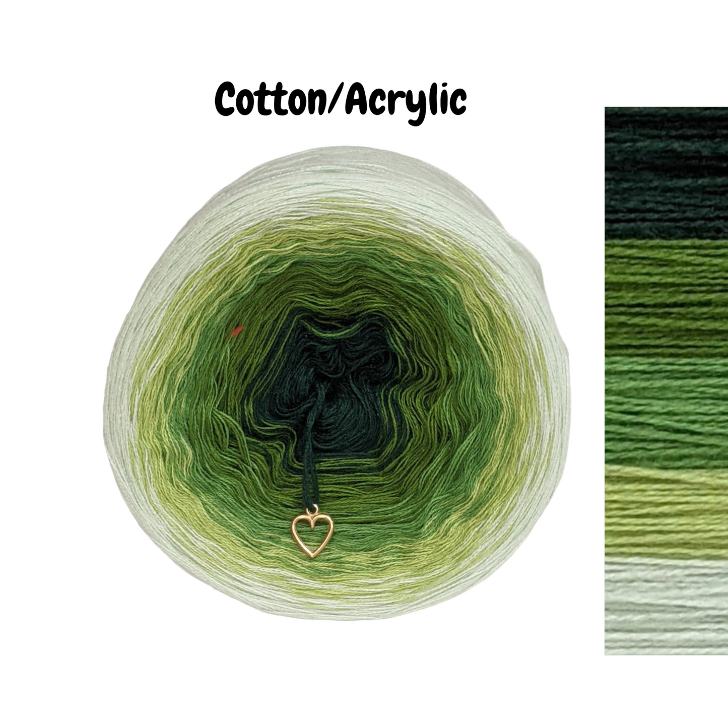 Green Paradise - C/A096 - Gradient Cake Yarn, Ombre Yarn Cake