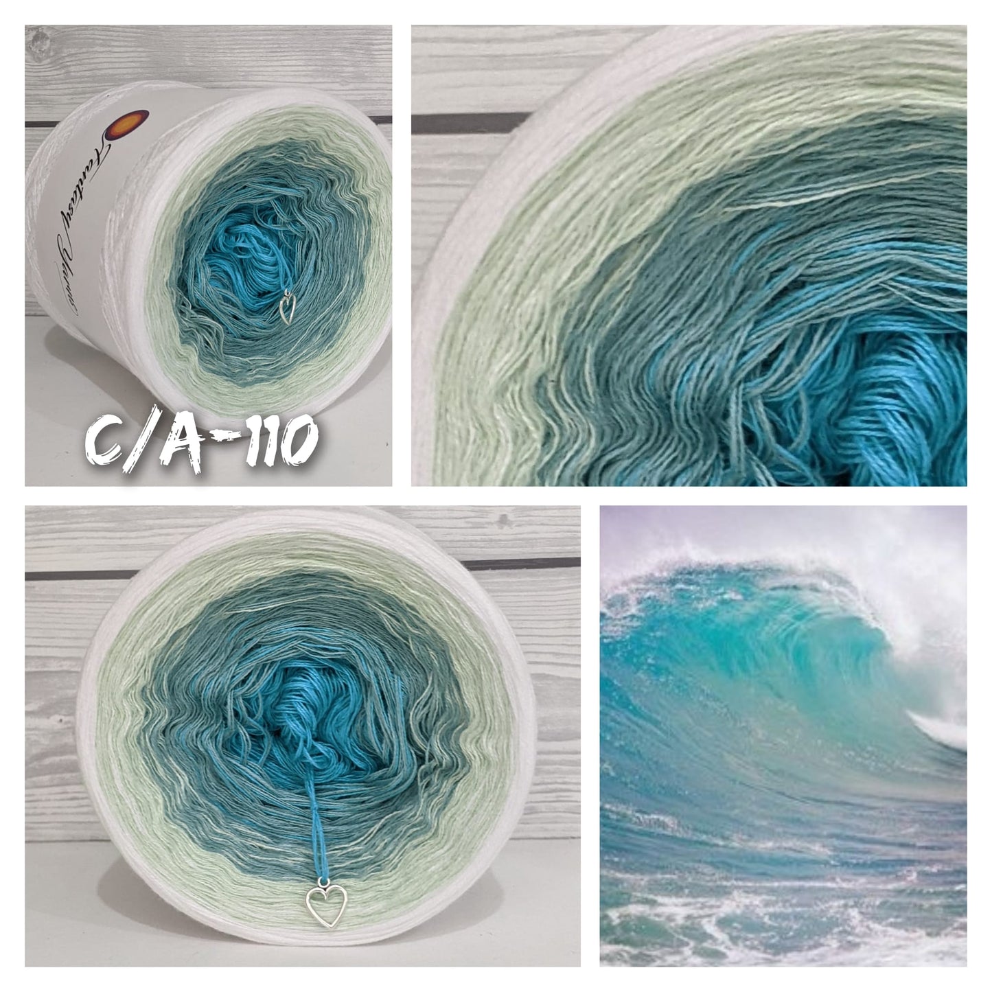 Ocean Wave - C/A110 - Gradient Cake Yarn, Ombre Yarn Cake