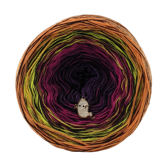 Dark Ombre - MD01 - Cotton/Acrylic Gradient Yarn Cake with Dark Thread