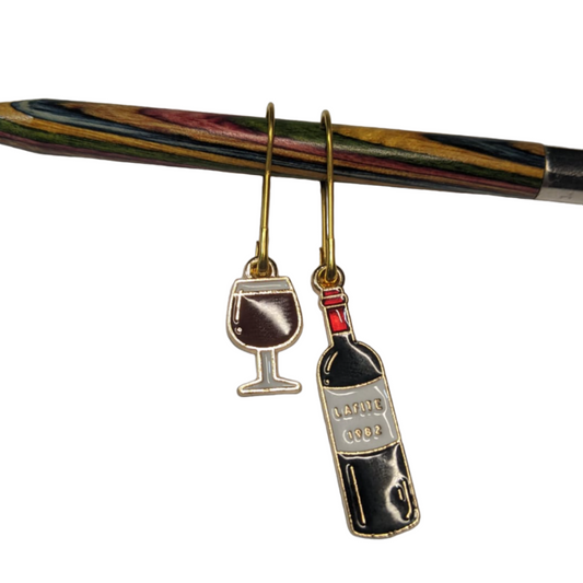 Wine - Knitting Stitch Markers by Fantasy Yarns