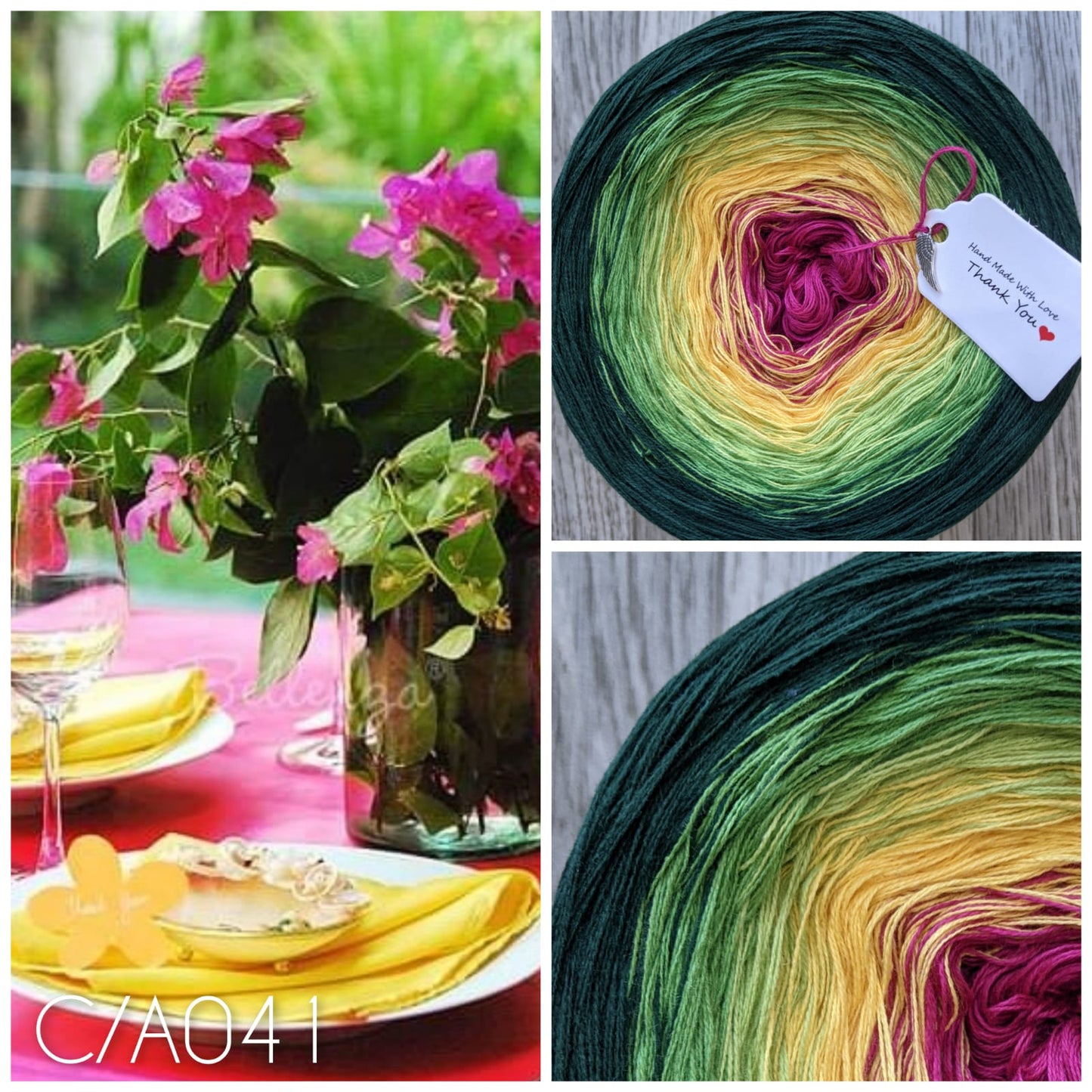 Summer Garden - C/A041 - Gradient Cake Yarn, Ombre Yarn Cake