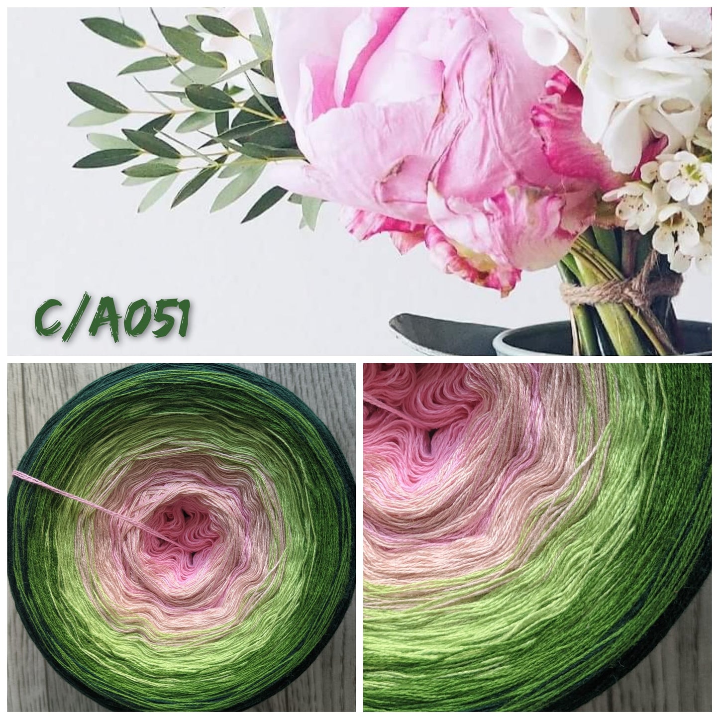 Wild Flower - C/A051 - Gradient Cake Yarn, Ombre Yarn Cake