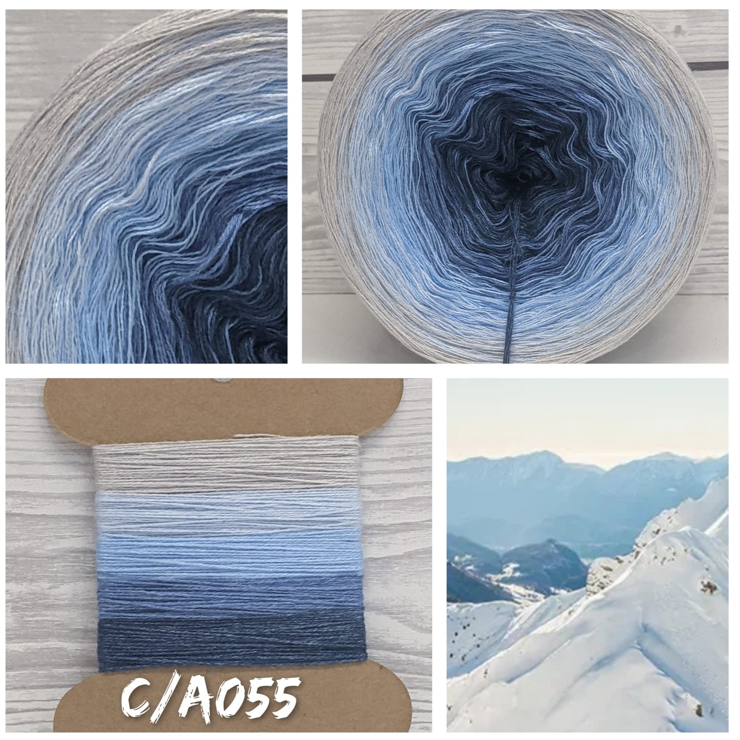 Winter Wonderland - C/A056 - Gradient Cake Yarn, Ombre Yarn Cake