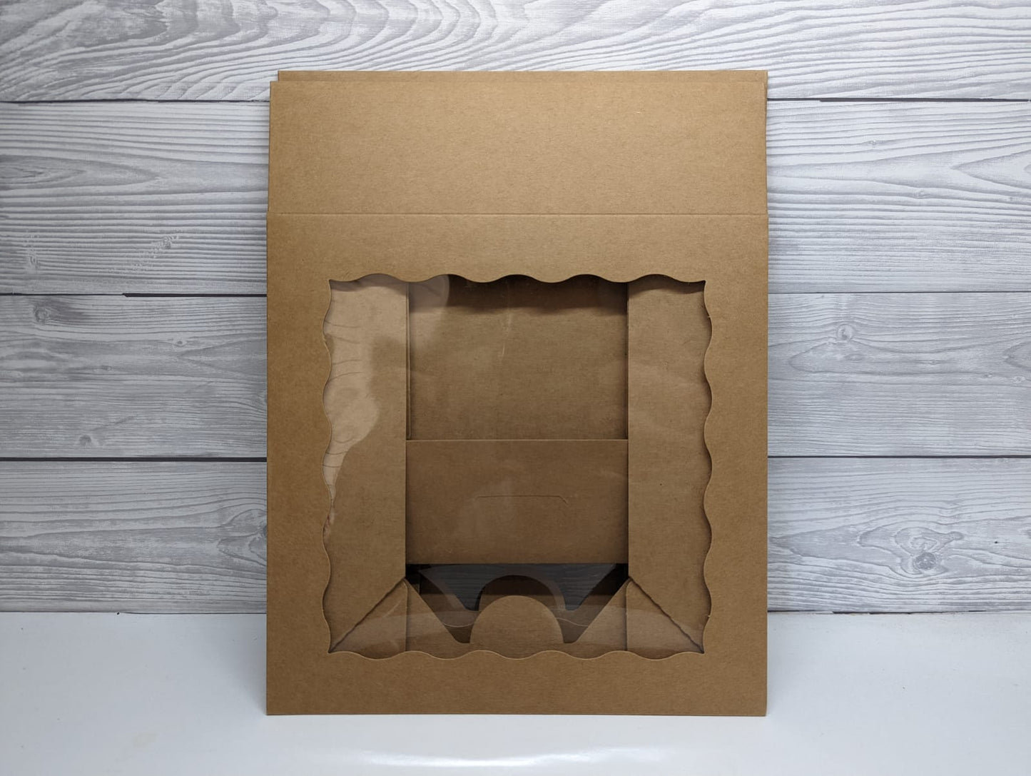 5 Pack - 10-inch Craft Boxes with Window + FREE Craft Paper