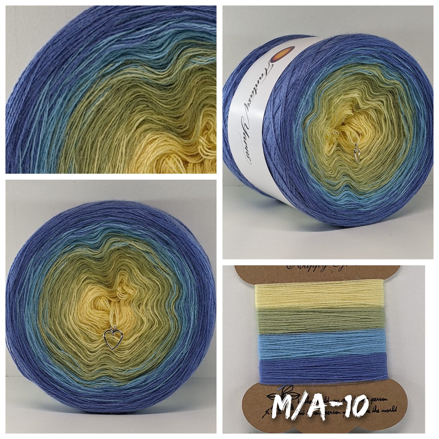 M/A010 - Merino/Acrylic - Gradient Cake Yarn, Ombre Yarn Cake