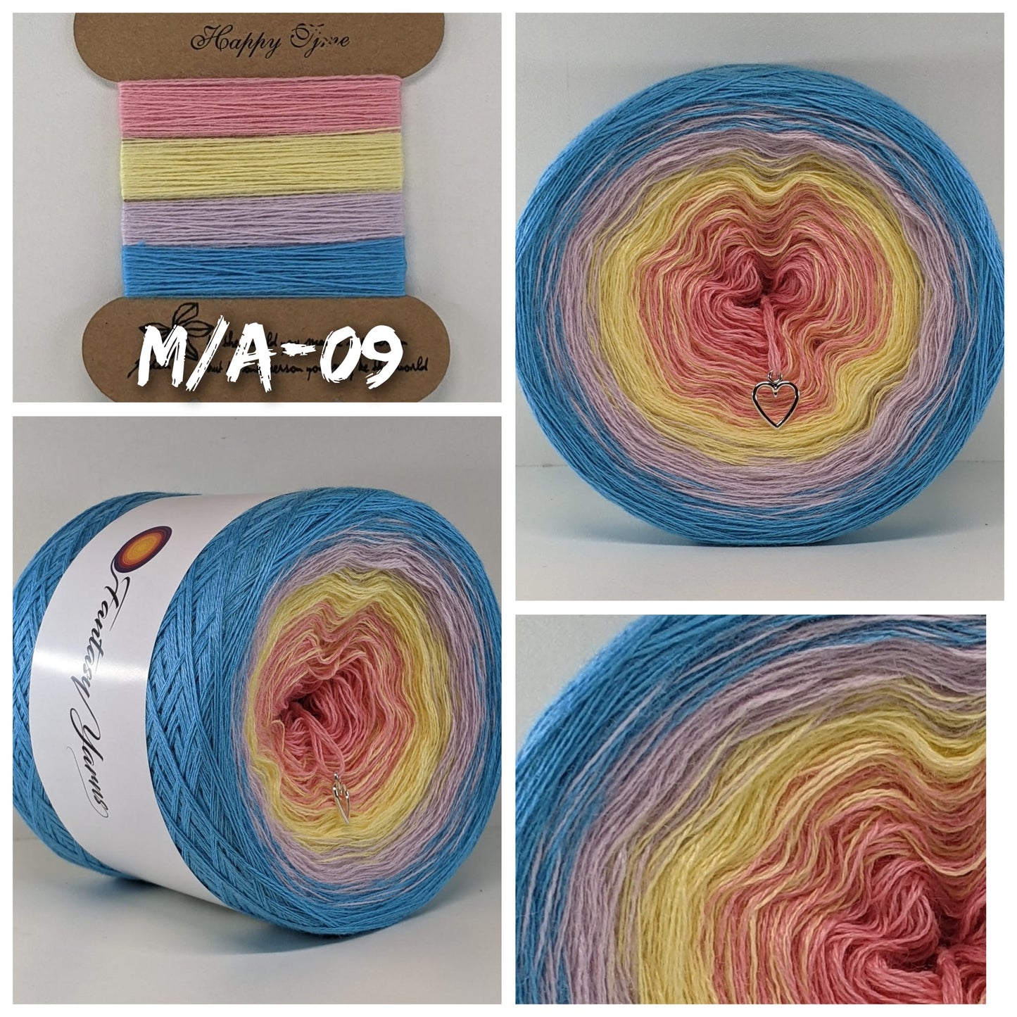 M/A009 - Merino/Acrylic - Gradient Cake Yarn, Ombre Yarn Cake