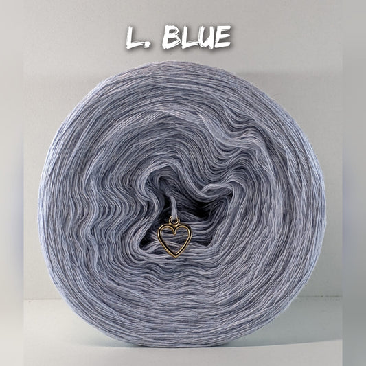 LIGHT BLUE- Bamboo/Cotton Yarn: 50/50 mix - Sustainable Yarn