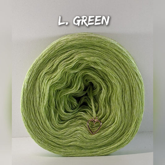 LIGHT GREEN - Bamboo/Cotton Yarn: 50/50 mix - Sustainable Yarn
