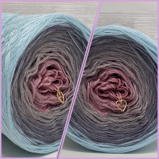 PROMO - BAMBOO/COTTON -1500m -Gradient Cake Yarn, Ombre Yarn Cake