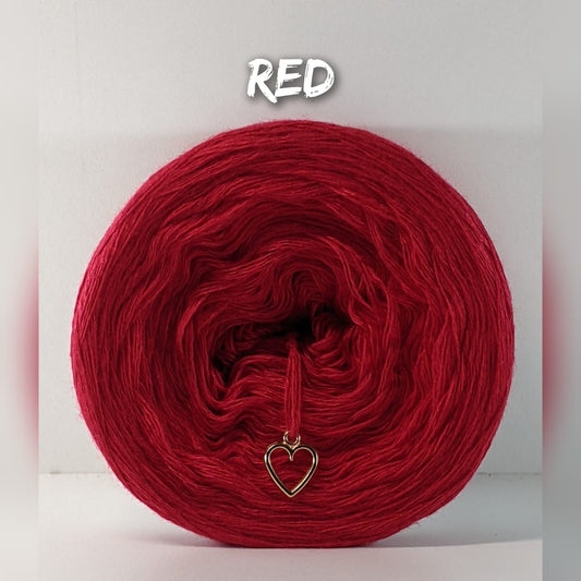 RED - Bamboo/Cotton Yarn: 50/50 mix - Sustainable Yarn