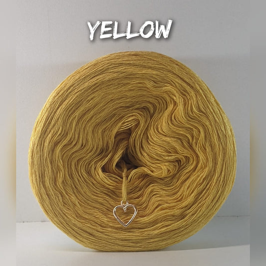 YELLOW - Bamboo/Cotton Yarn: 50/50 mix - Sustainable Yarn