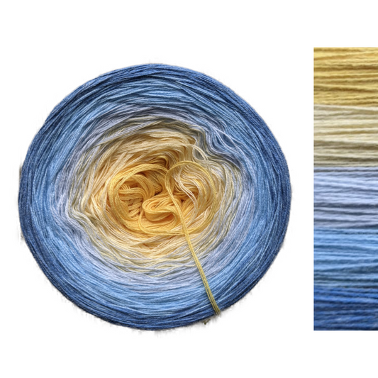 Summertime - C/A003 - Gradient Cake Yarn, Ombre Yarn Cake