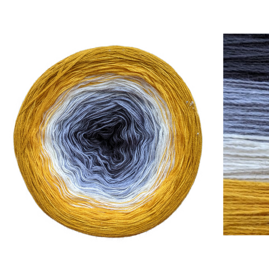 Sunny Ocean - C/A007 - Gradient Cake Yarn, Ombre Yarn Cake