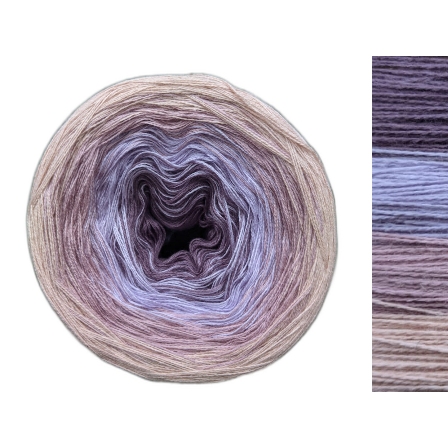 Violet Lady - C/A017 - Gradient Cake Yarn, Ombre Yarn Cake