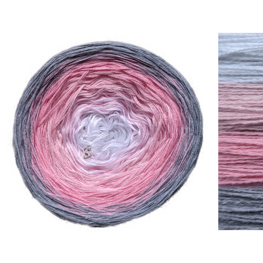 Pink Ruby - C/A033 - Gradient Cake Yarn, Ombre Yarn Cake