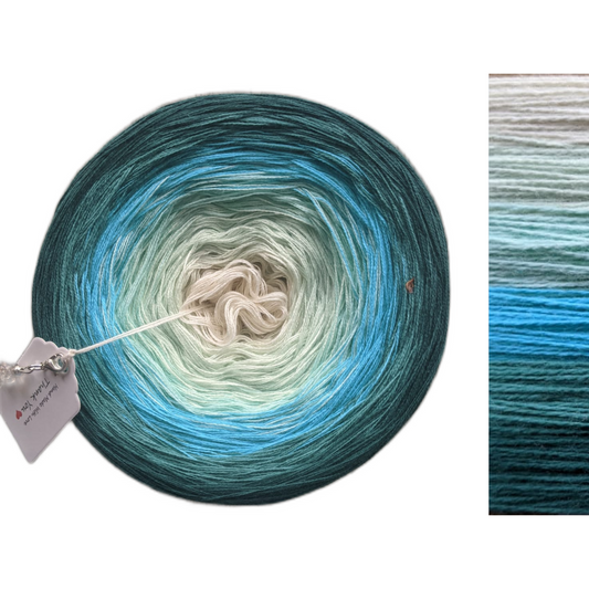 Blue Beach - C/A039 - Gradient Cake Yarn, Ombre Yarn Cake