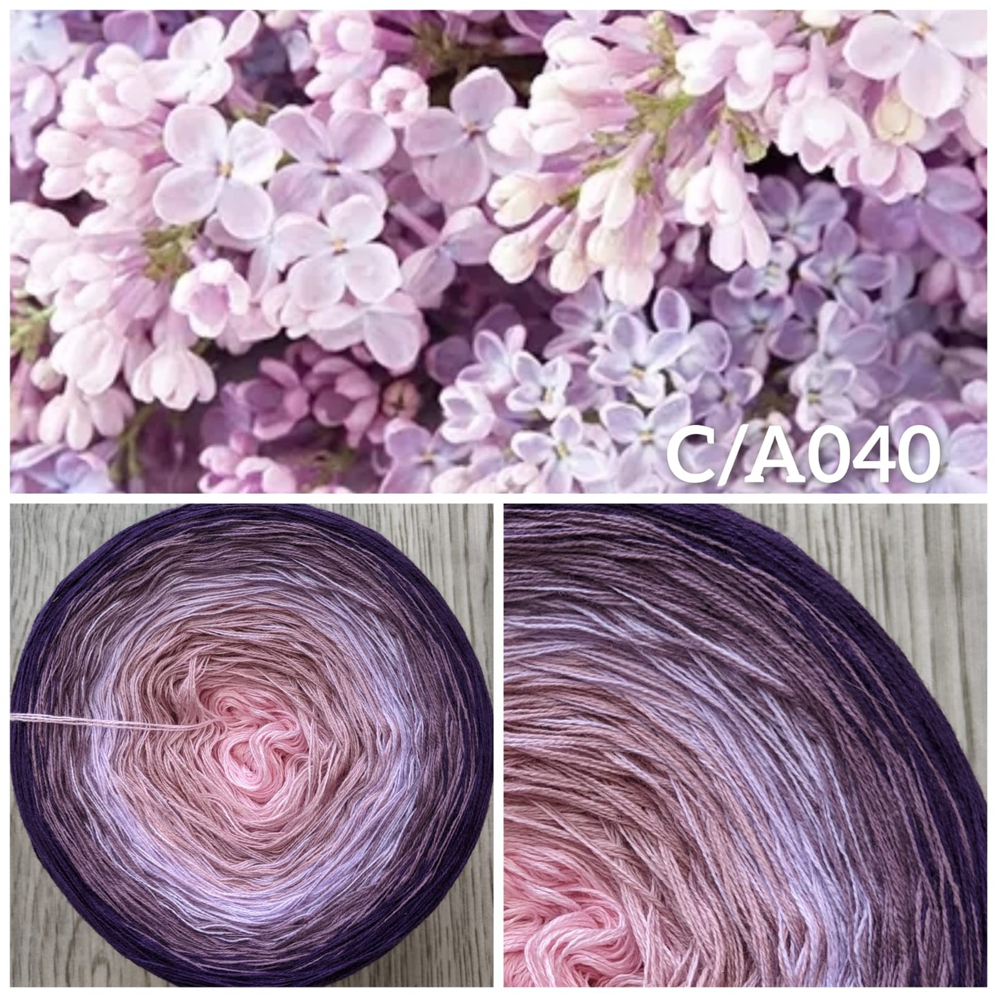 Amethyst - C/A040 - Gradient Cake Yarn, Ombre Yarn Cake