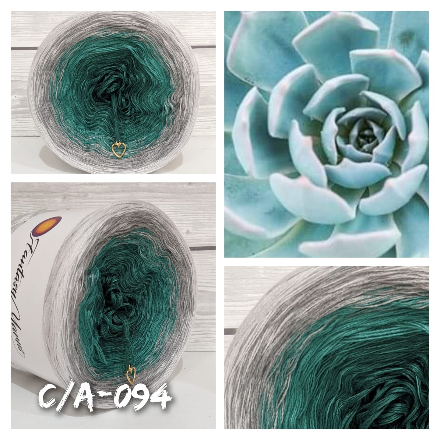 Winter Succulent - C/A098 - Gradient Cake Yarn, Ombre Yarn Cake