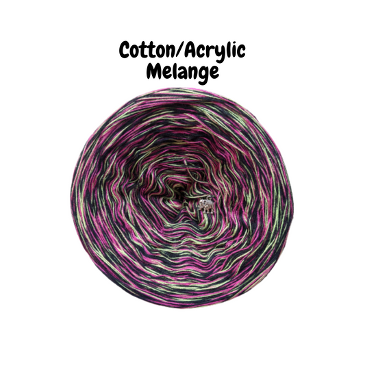Cotton/Acrylic Melange 03 - 4 PLY - Threads Assembled to Create Melange Effect