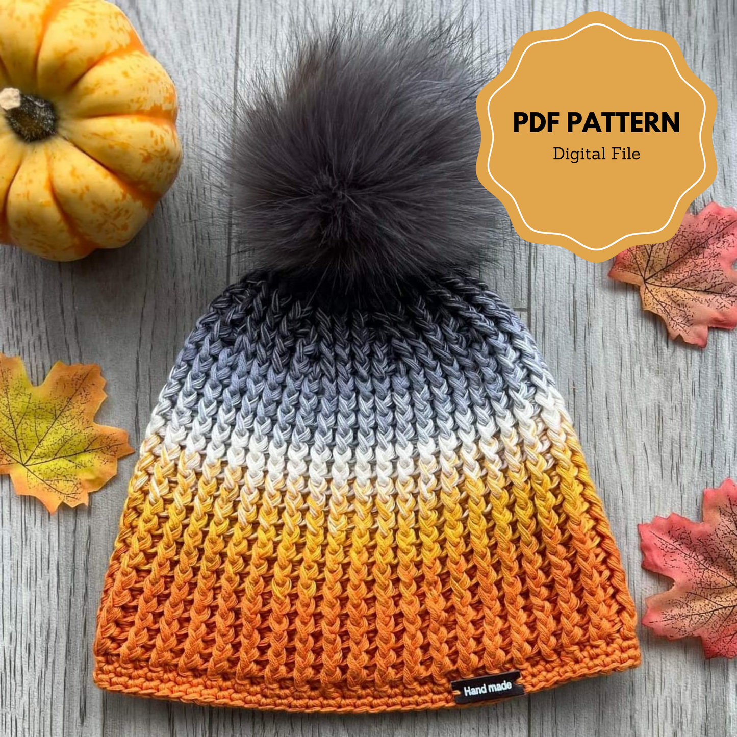 Ribbed Crochet Hat - Pattern