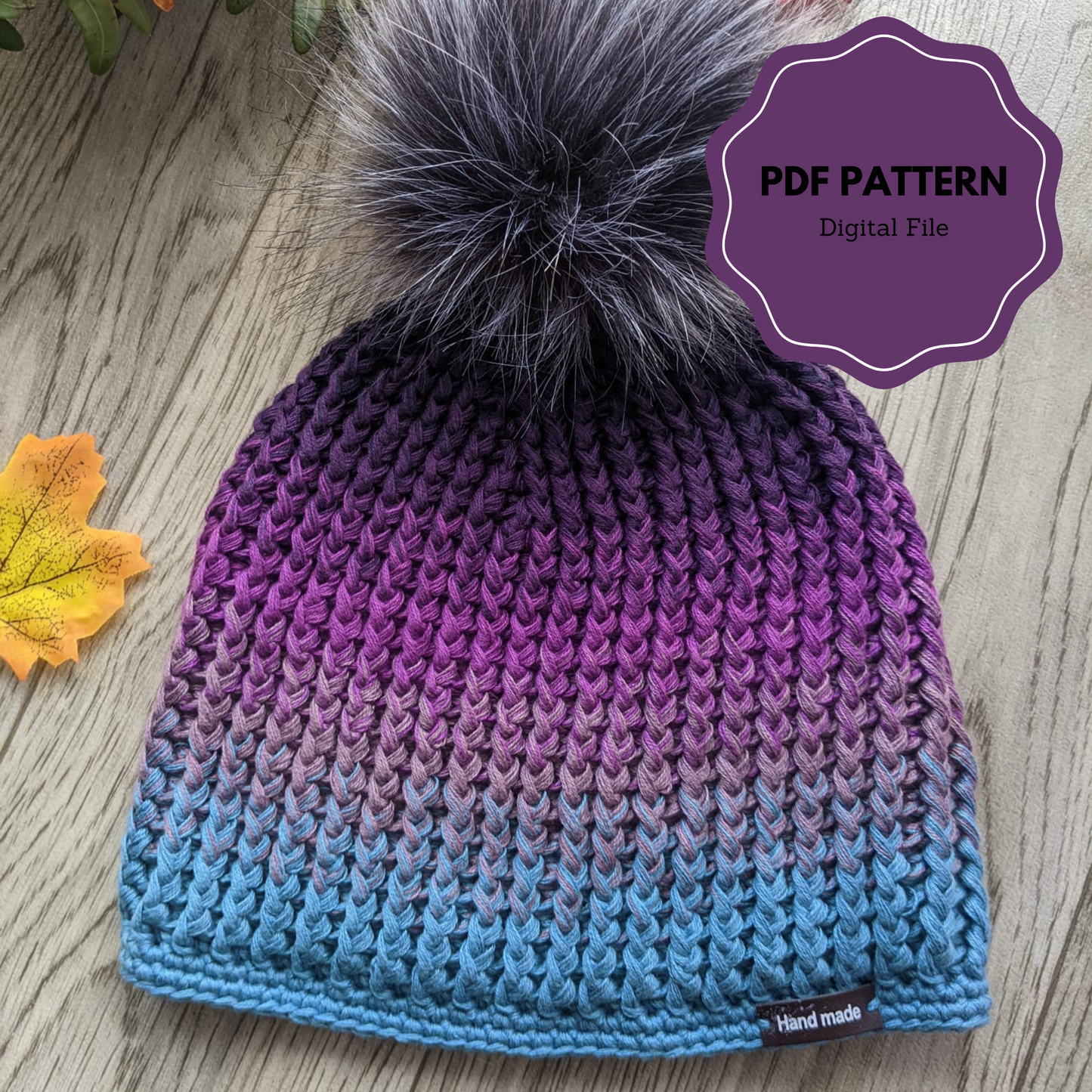 Ribbed Crochet Hat - Pattern