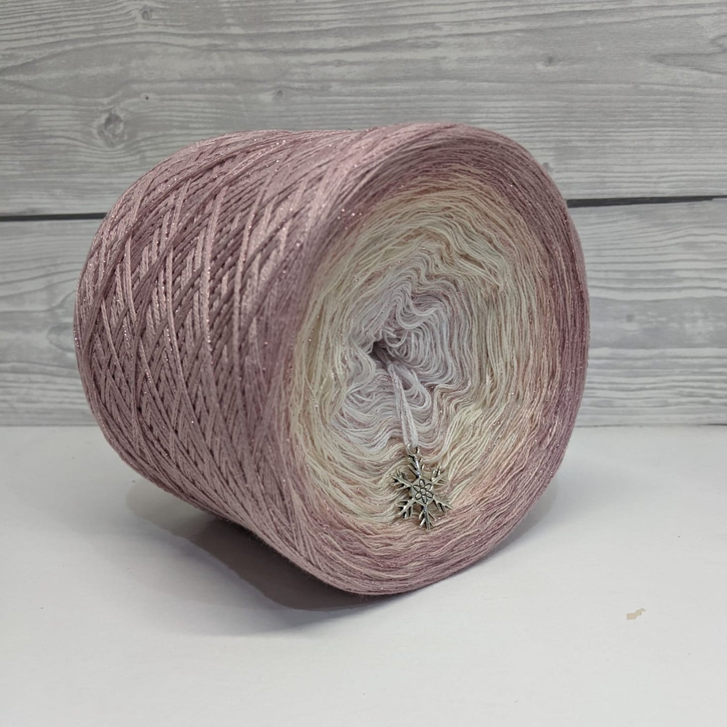 GLAM 008 - Cotton/Acrylic + Lurex - Gradient Yarn Cake