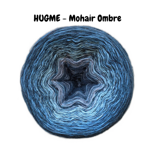 HUGME- Blue - Cotton/Acrylic with Mohair