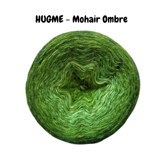HUGME- Green - Cotton/Acrylic with Mohair