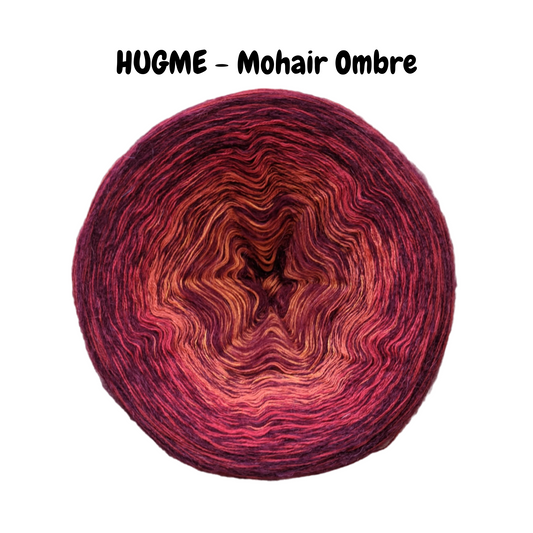 HUGME- Red - Cotton/Acrylic with Mohair