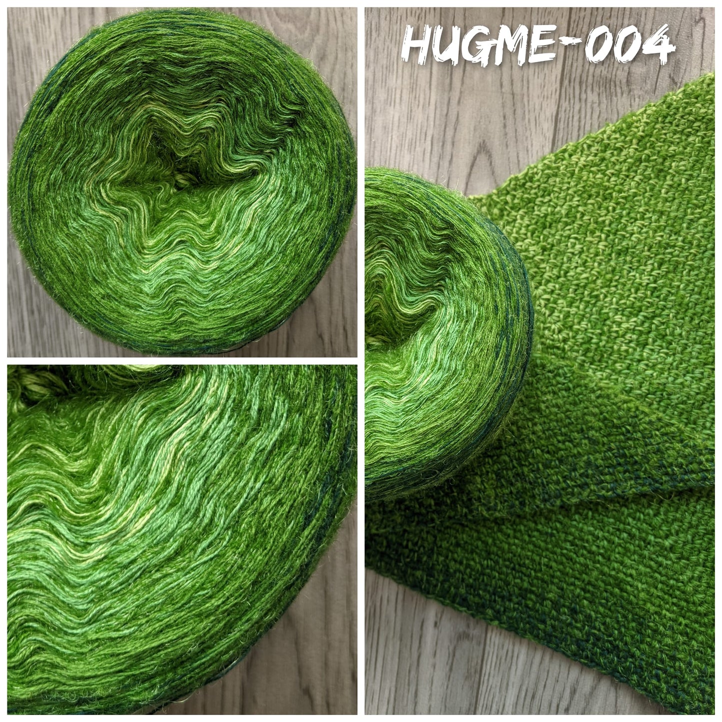 HUGME- Green - Cotton/Acrylic with Mohair