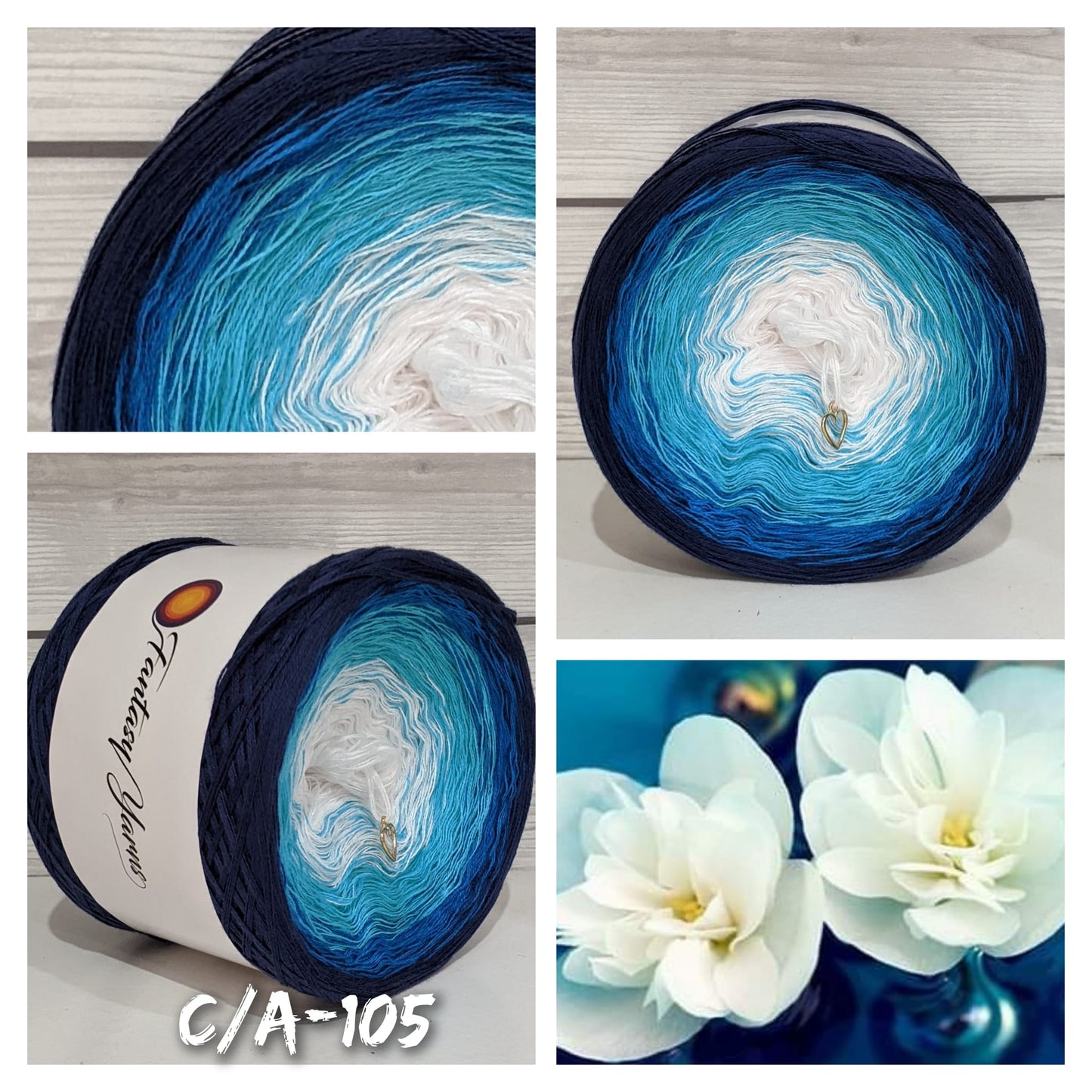 Water Lily - C/A105 - Gradient Cake Yarn, Ombre Yarn Cake